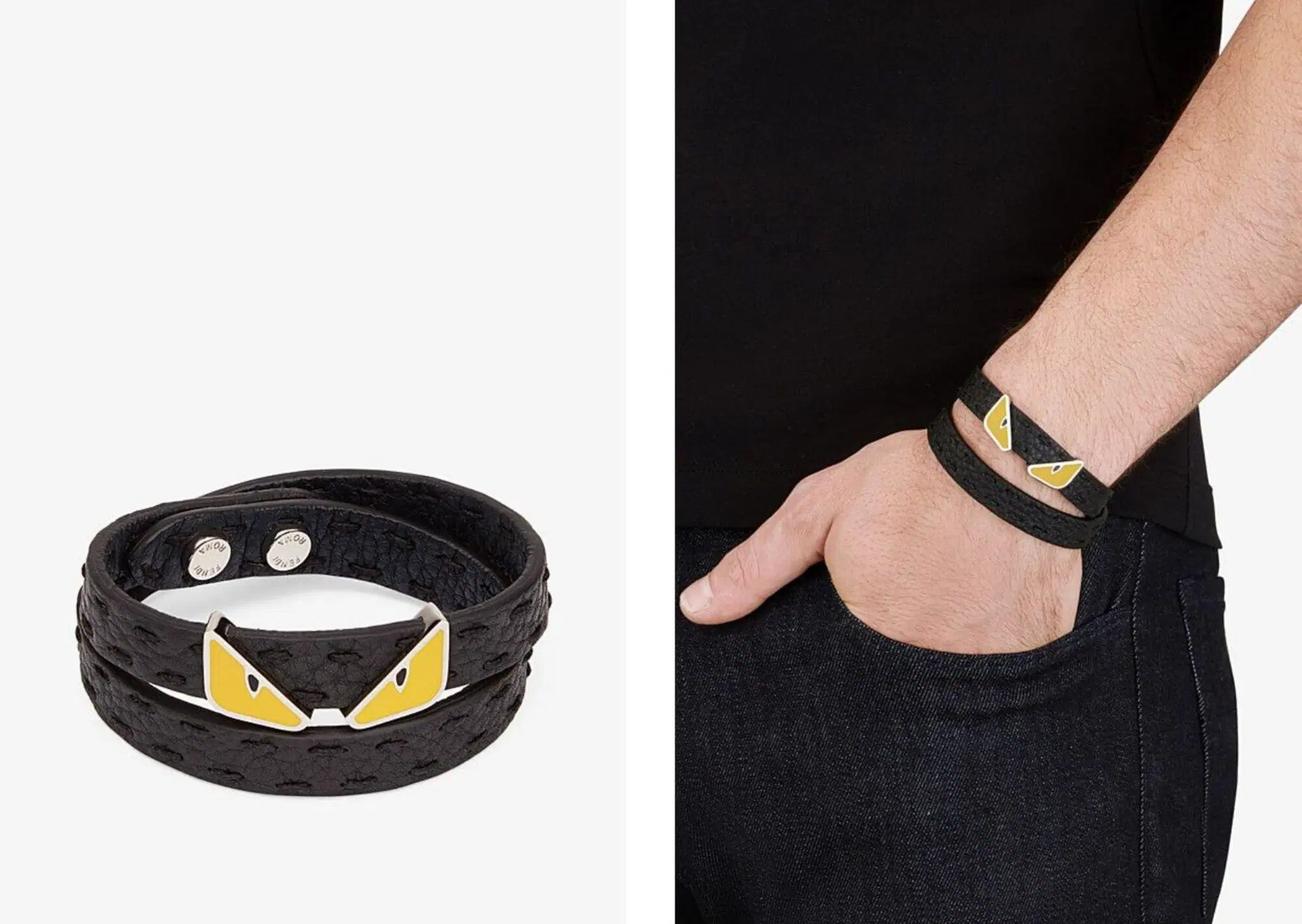 bracciale uomo fendi 