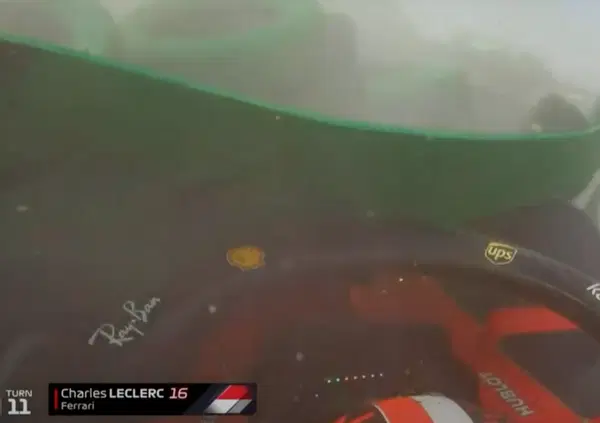 Il video dell'incidente di Leclerc: che paura a Monza