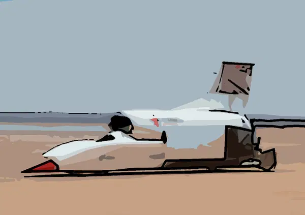 Un'auto a forma di razzo &egrave; in vendita a 11 milioni di dollari e fa i 1.600 km/h (forse)