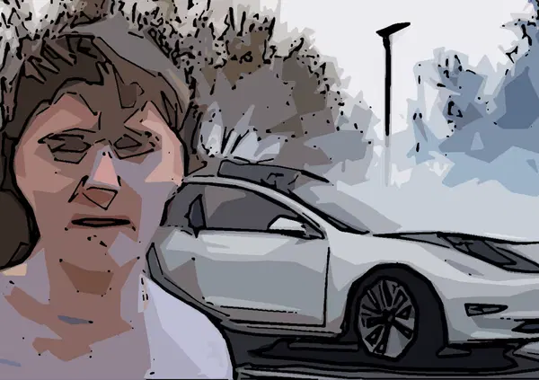 Diventa milionario con le azioni di GameStop e brucia la sua Tesla Model 3 per festeggiare