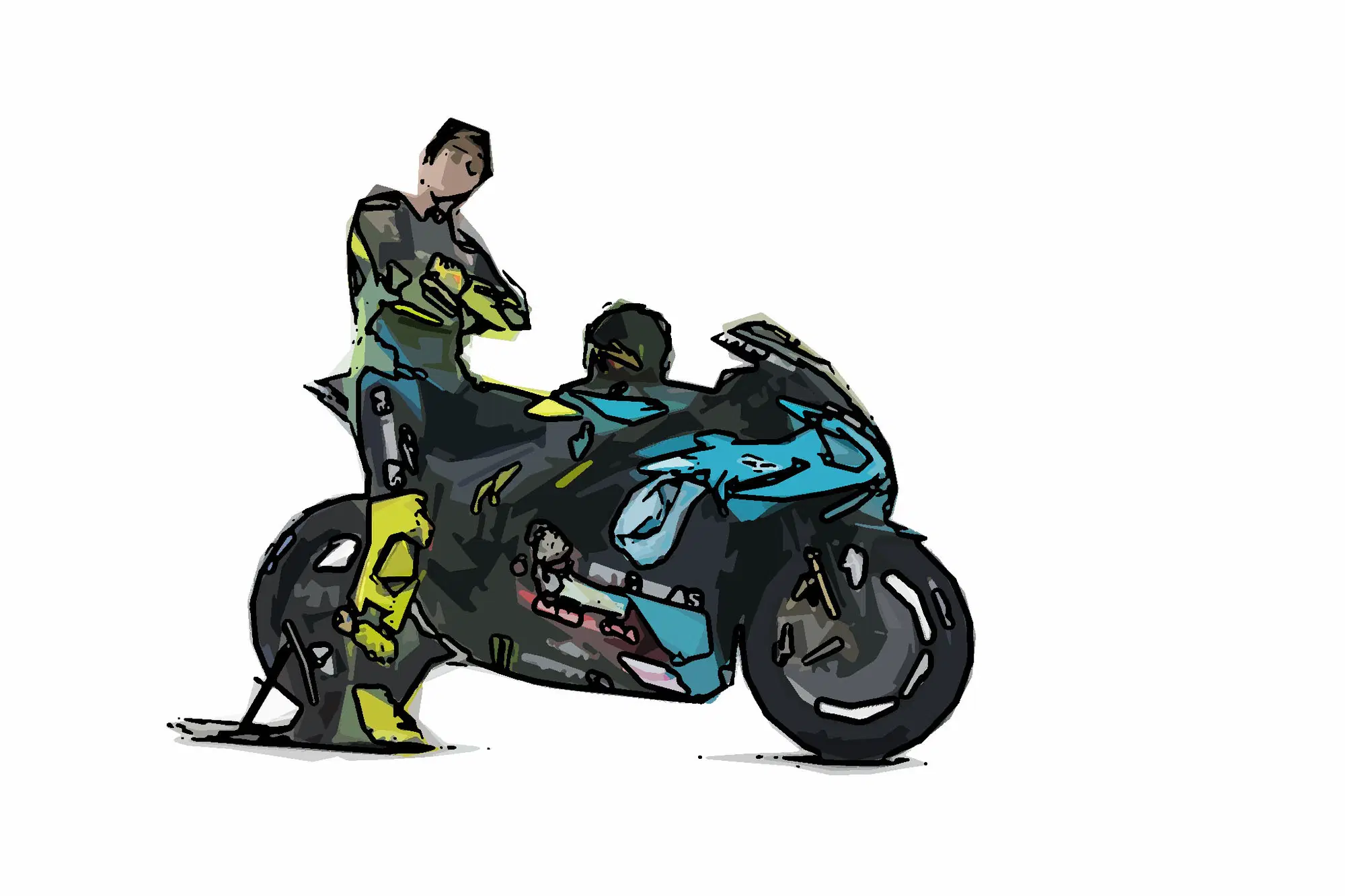 Valentino Rossi Petronas Yamaha M1 2021 new nuova colori tuta moto 2