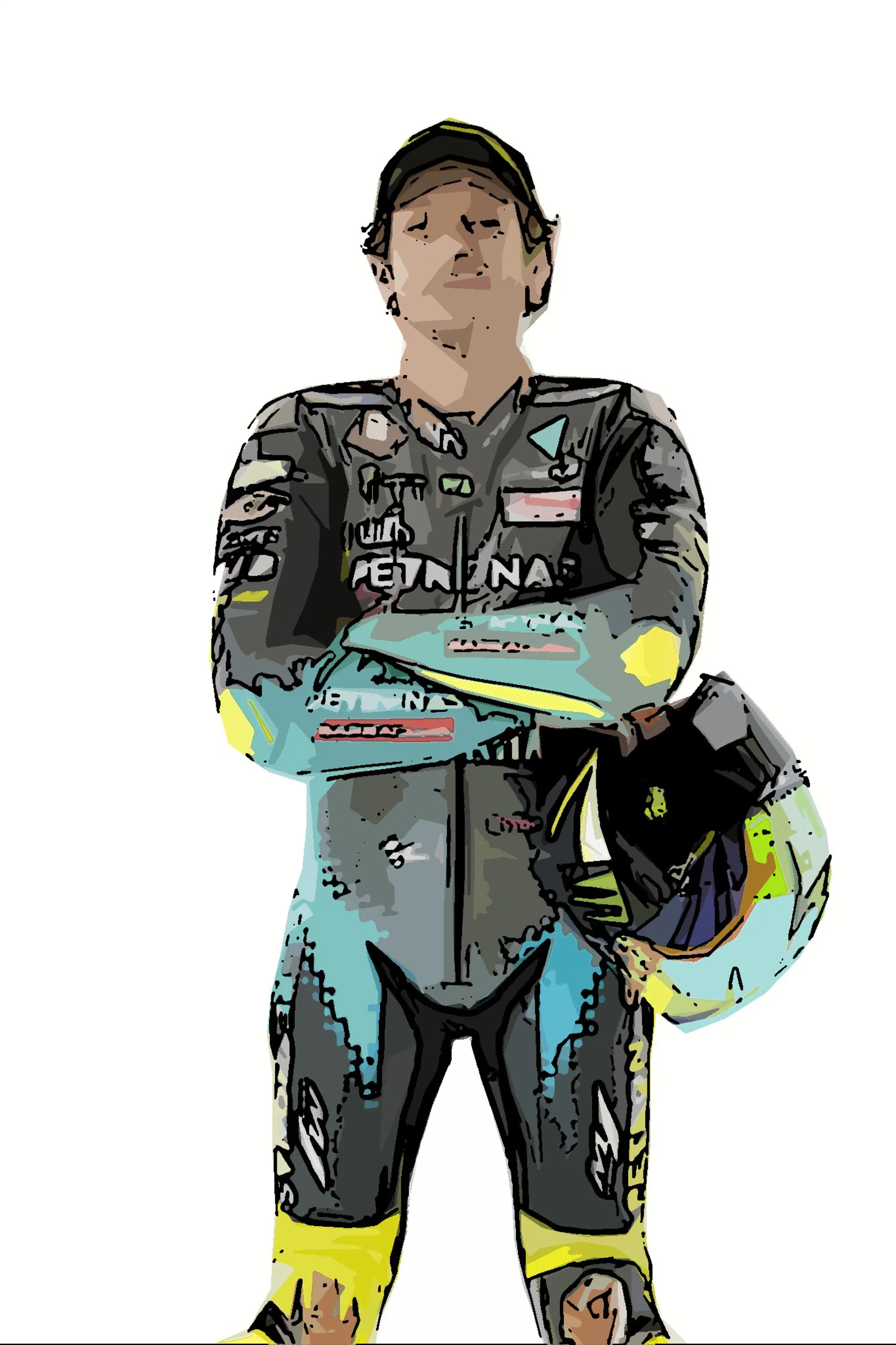 Valentino Rossi Petronas Yamaha M1 2021 new nuova colori tuta moto 6