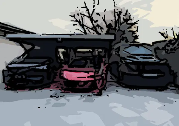 Vidal ci ricasca: tutte le sue supercar in uno scatto e c'&egrave; anche una Ferrari