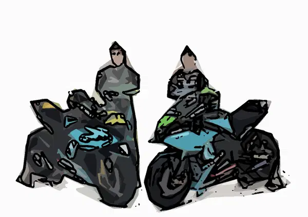 Franco Morbidelli e Valentino Rossi alla prima da coinquilini: uno vuole stare a sinistra, l&rsquo;altro parla forte