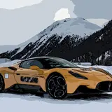 La cosa più bella che vedrete oggi?Una Maserati MC20 che drifta sul ghiaccio 2