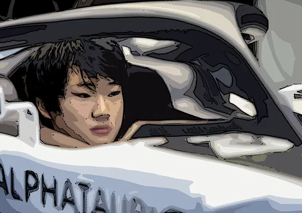 Yuki Tsunoda &egrave; la rivelazione dei test pre-stagionali di F1