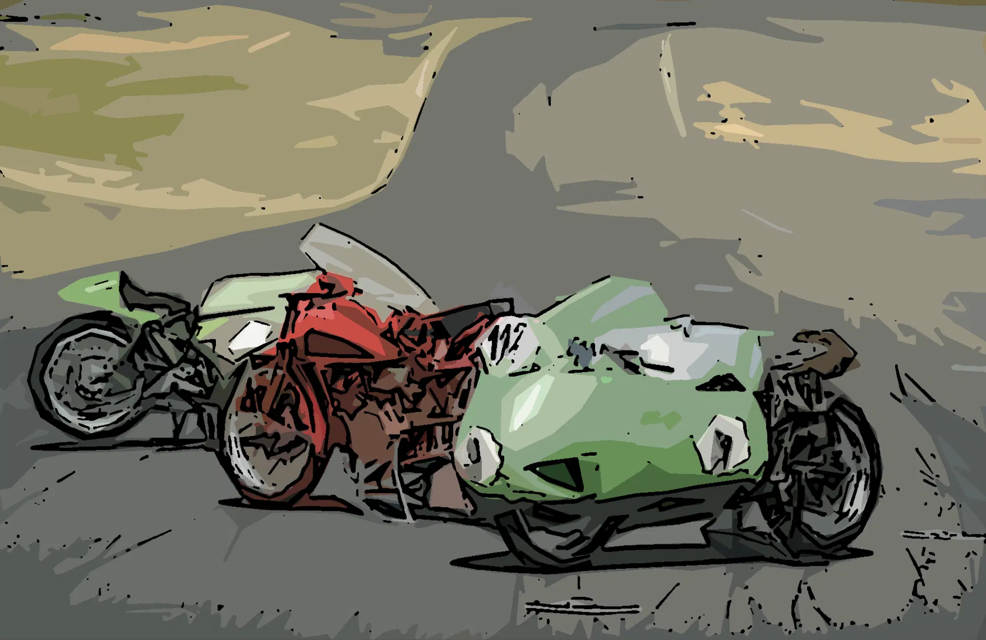 Moto Guzzi V8, Falcone e 350 GP