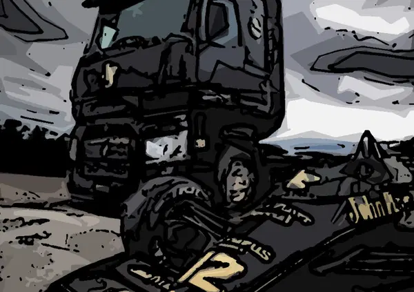 A quanto pare in giro ci sono un sacco di camion dedicati ad Ayrton Senna 
