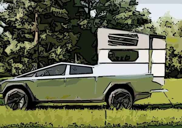 Come ti trasformo la Tesla in camper. Ecco il kit da campeggio per il Cybetruck, adatto a chi ama la natura e ha le mani bucate