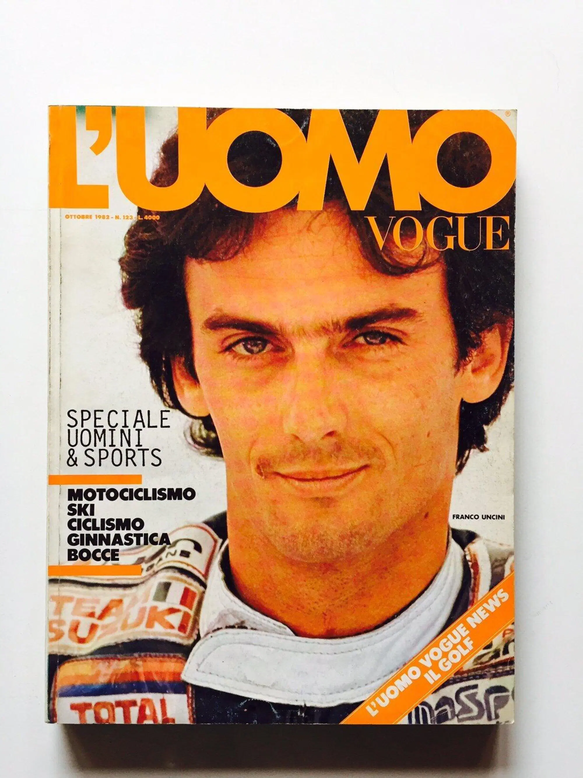 Franco Uncini L'Uomo Vogue 1983
