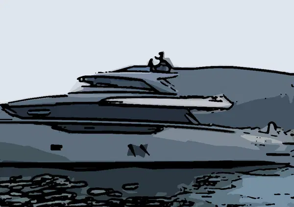 Prima uscita per Valentino Rossi e Francesca Sofia Novello con il nuovo yacht 