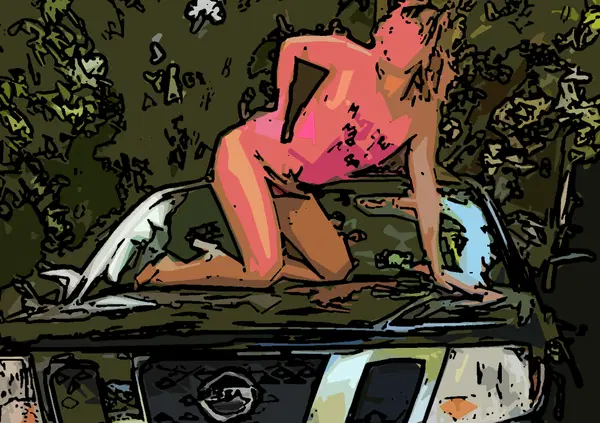 Miley Cyrus posa con i tacchi sul cofano della Nissan di pap&agrave; per la sua nuova linea di t-shirt esplicite: &ldquo;Non so per cosa sar&agrave; pi&ugrave; incazzato&rdquo;