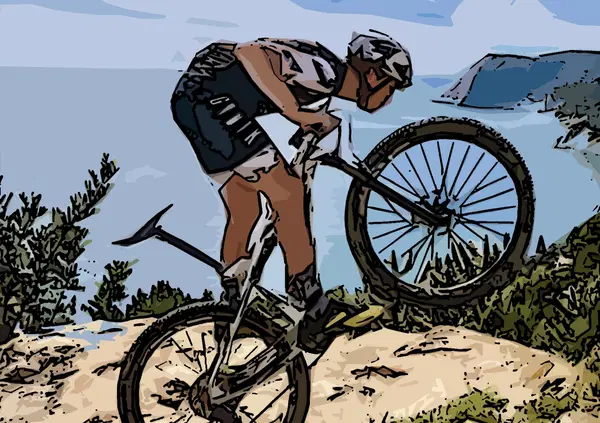 Le foto di Aleix Espargaro dopo l'incidente in MTB