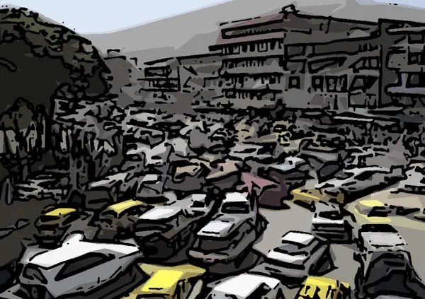 Afghanistan, lo spaventoso ingorgo di auto delle persone in fuga dai talebani