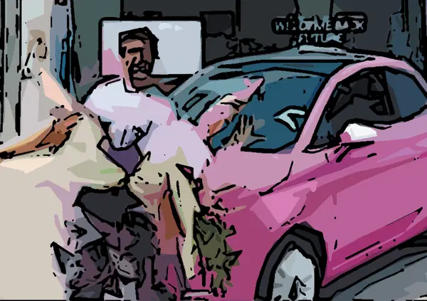 Antonella Elia, esclusa dal Grande Fratello si regala una Cinquecento rosa shocking