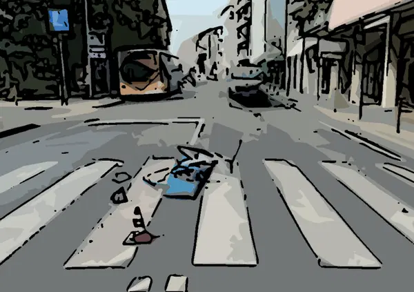 Mestre, travolge ciclista con lo scooter e scappa