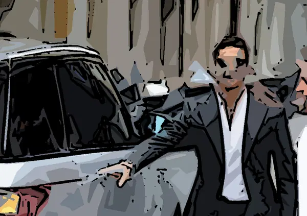 Prima uscita e primo incidente in auto per Fabrizio Corona: "Chi dice donna..." [IL VIDEO]