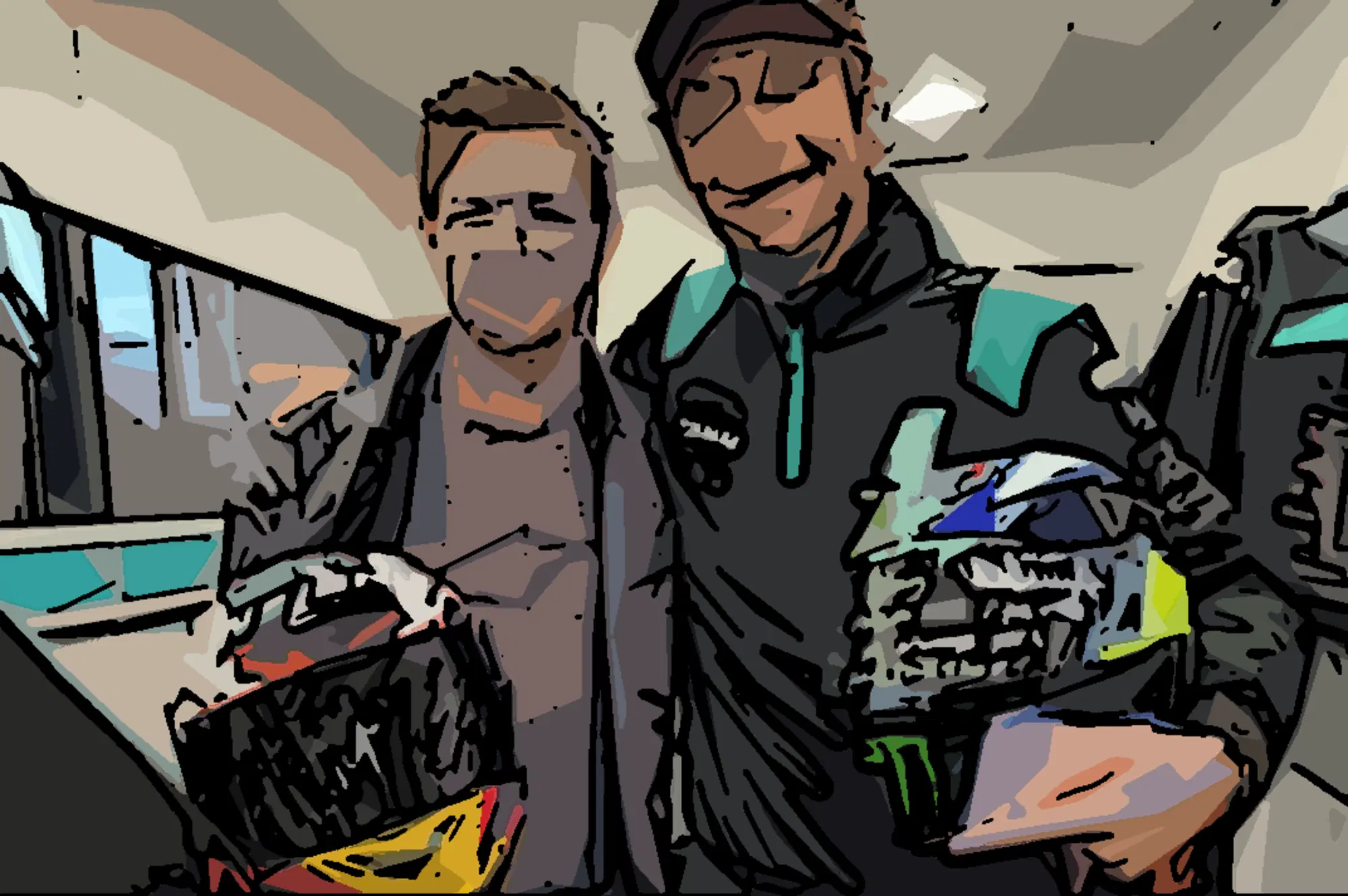 Casey Stoner e Valentino Rossi