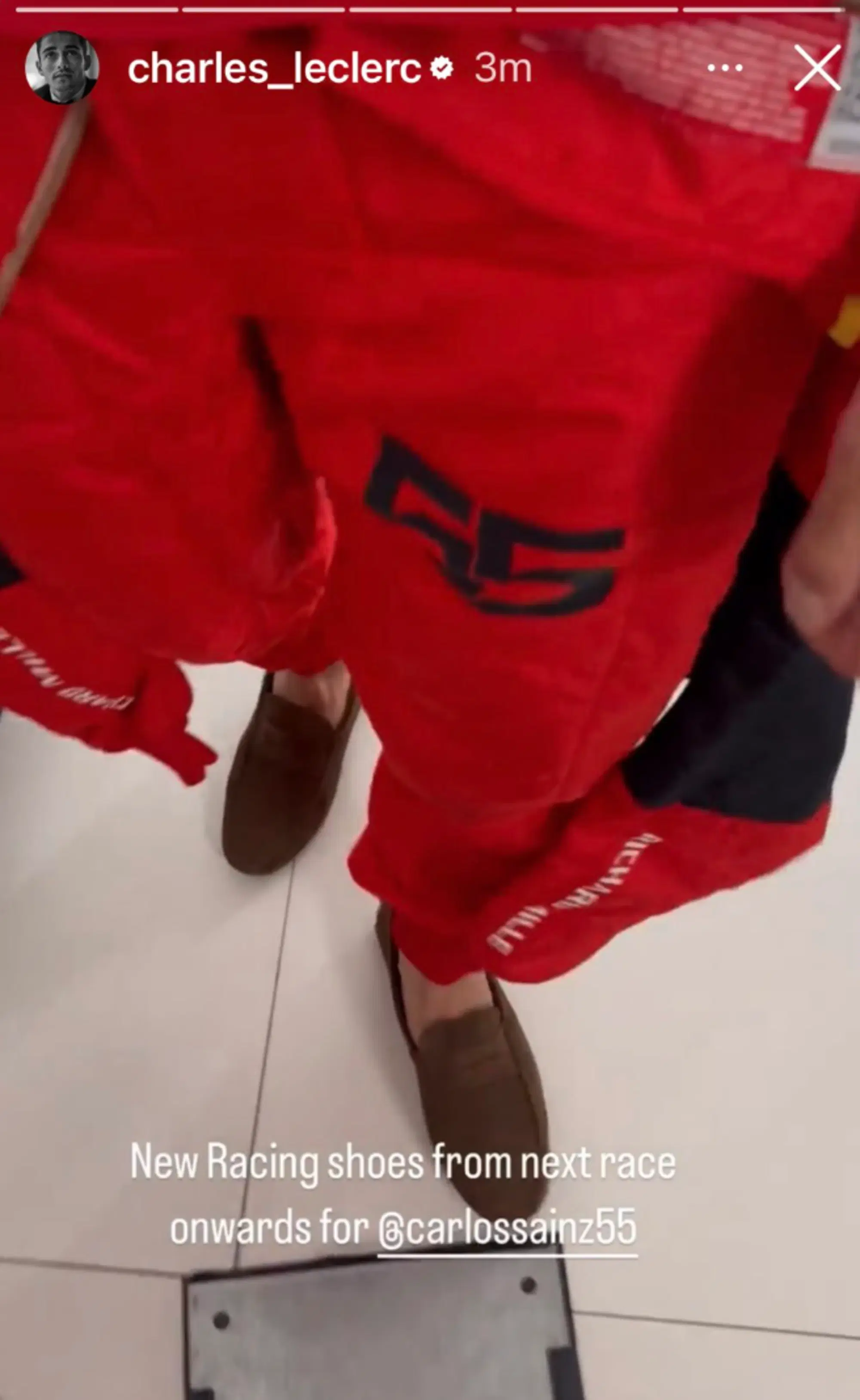 Le scarpe incriminate di Carlos Sainz