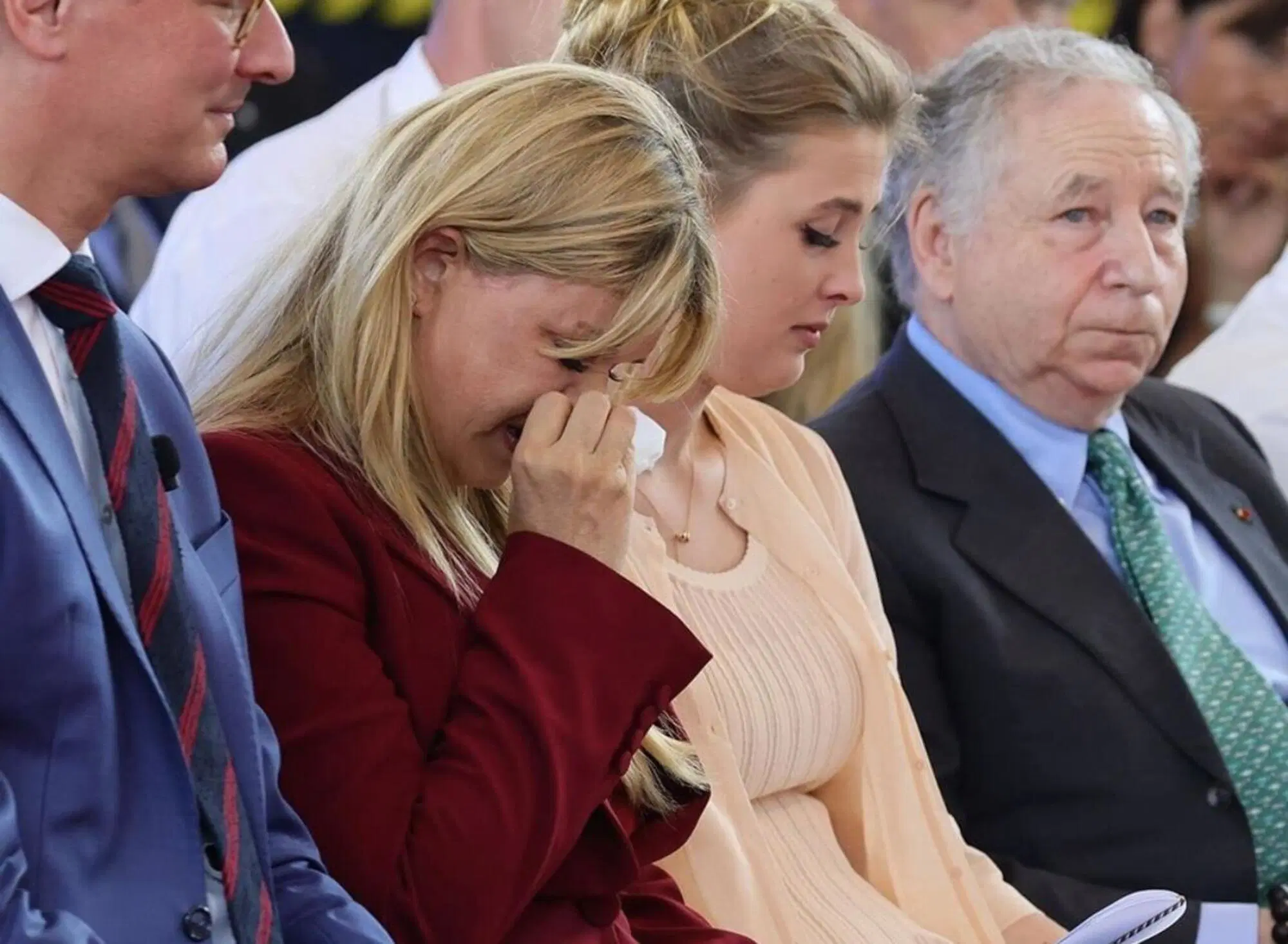Corinna Schumacher visibilmente emozionata 