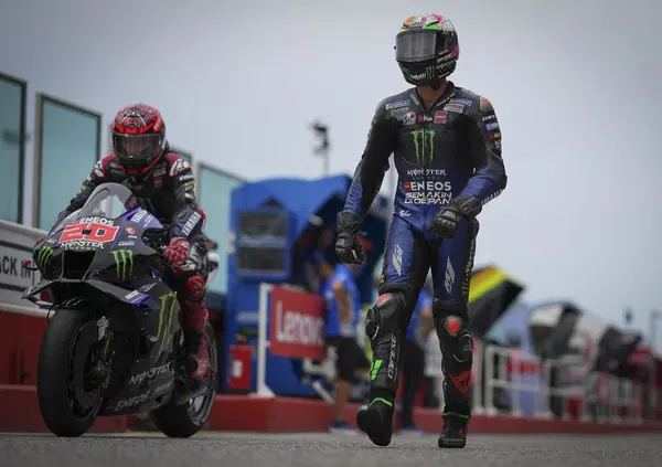 Yamaha se la rischia: gi&aacute; a Aragon qualcosa del test di Misano per Quartararo e Morbidelli