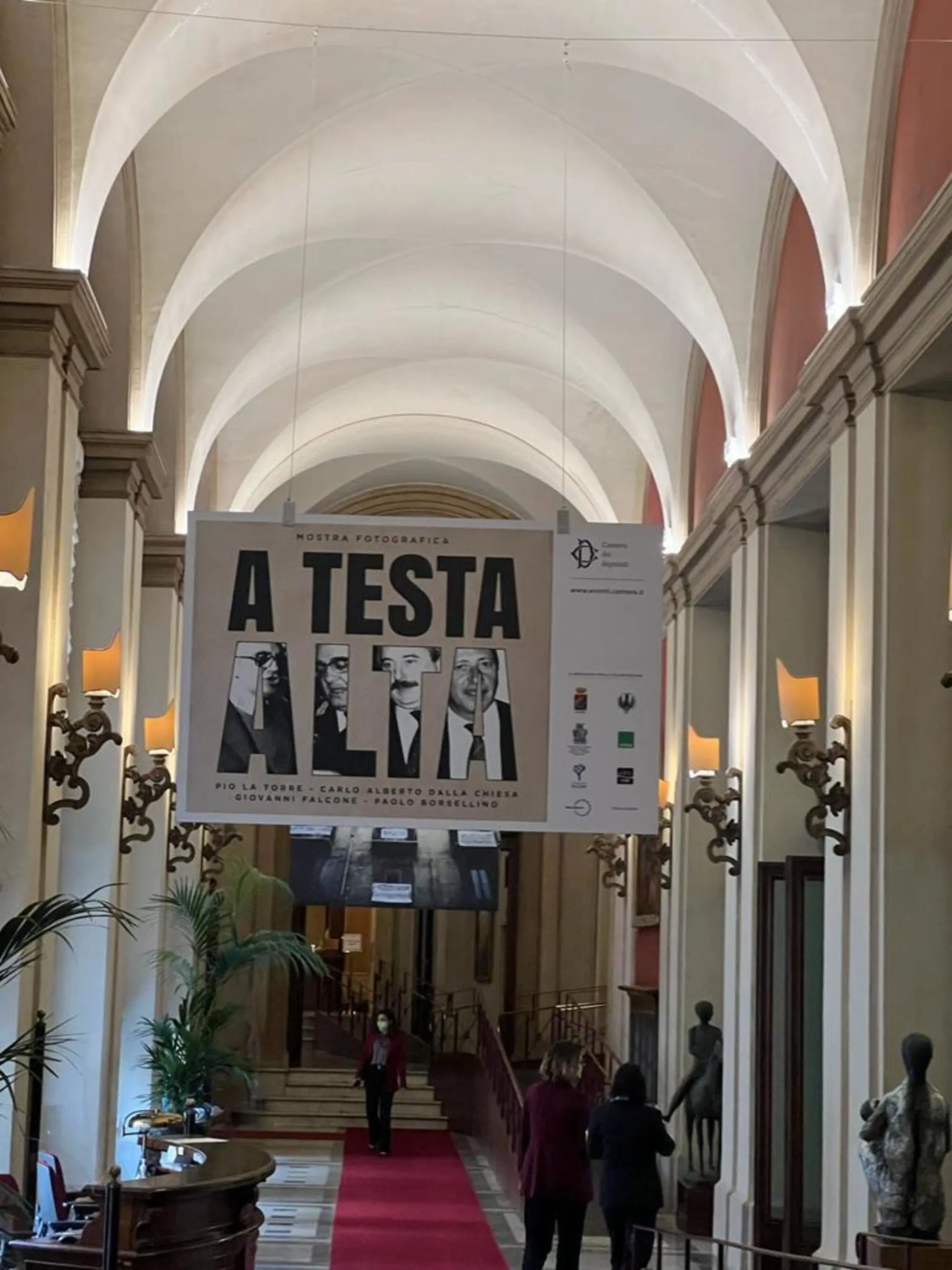 "A testa alta" mostra Montecitorio Falcone Borsellino stragi