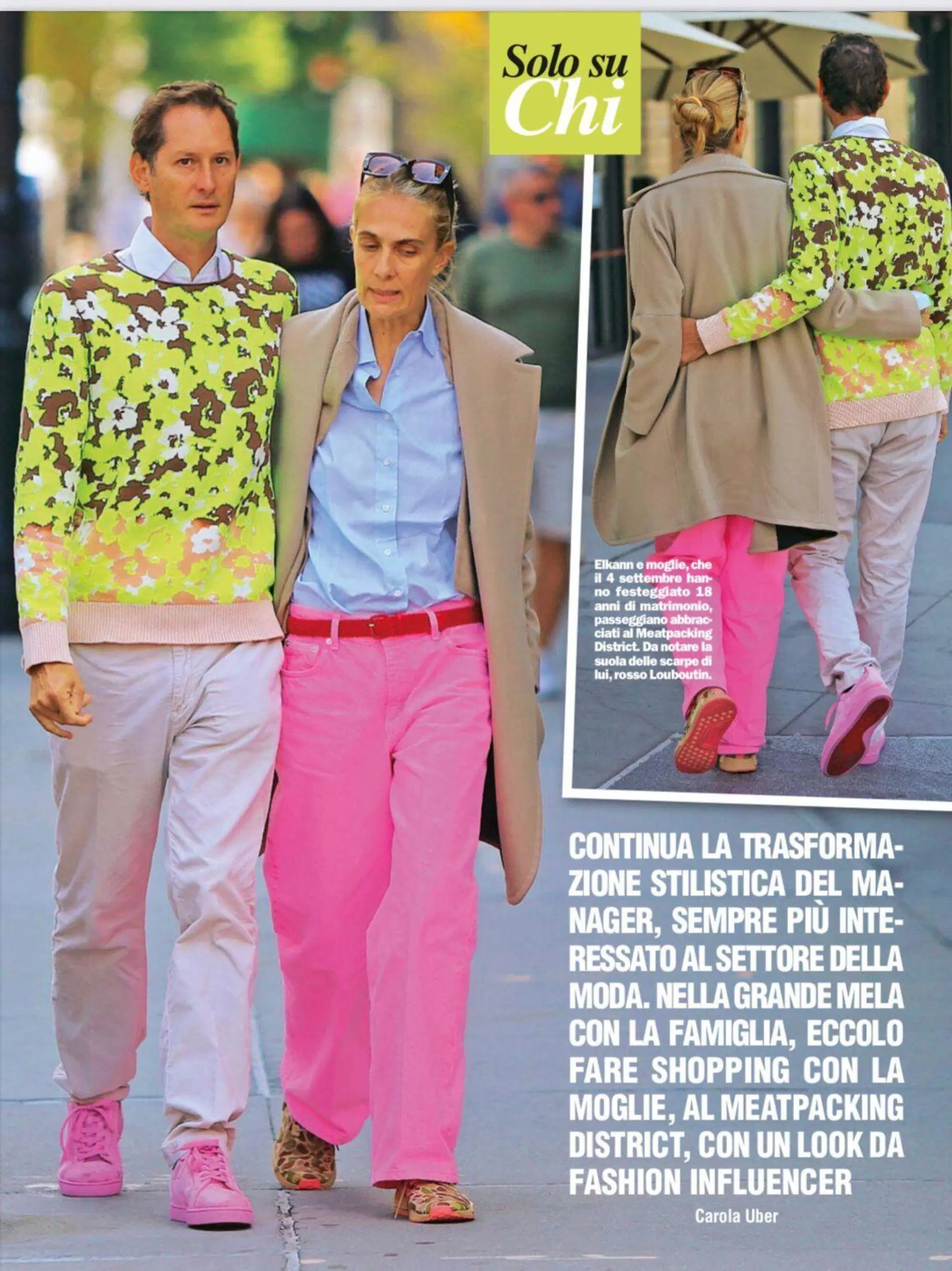 John Elkann e la moglie Lavinia Borromeo su 'Chi'