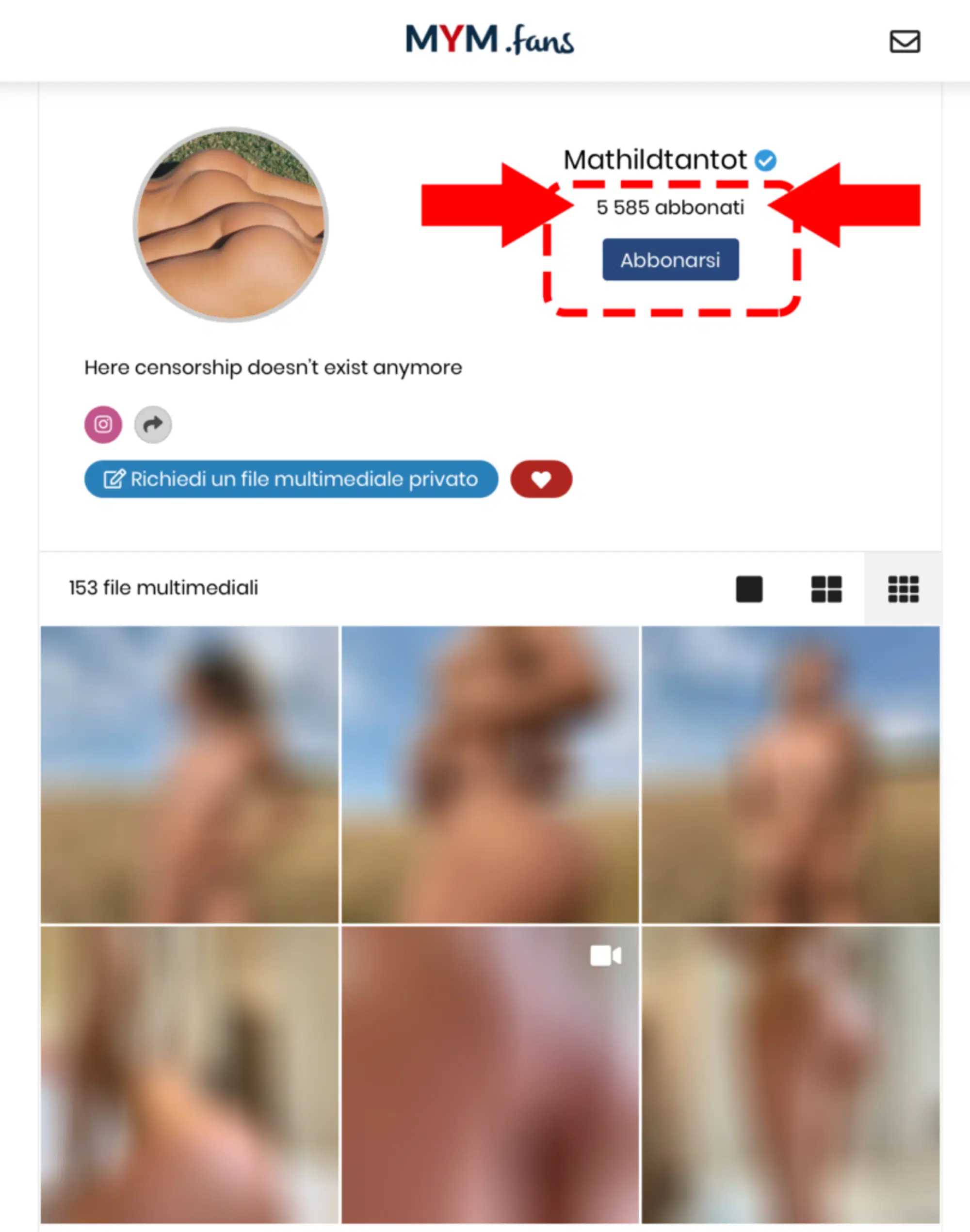 L'account Mym di Mathild Tantot