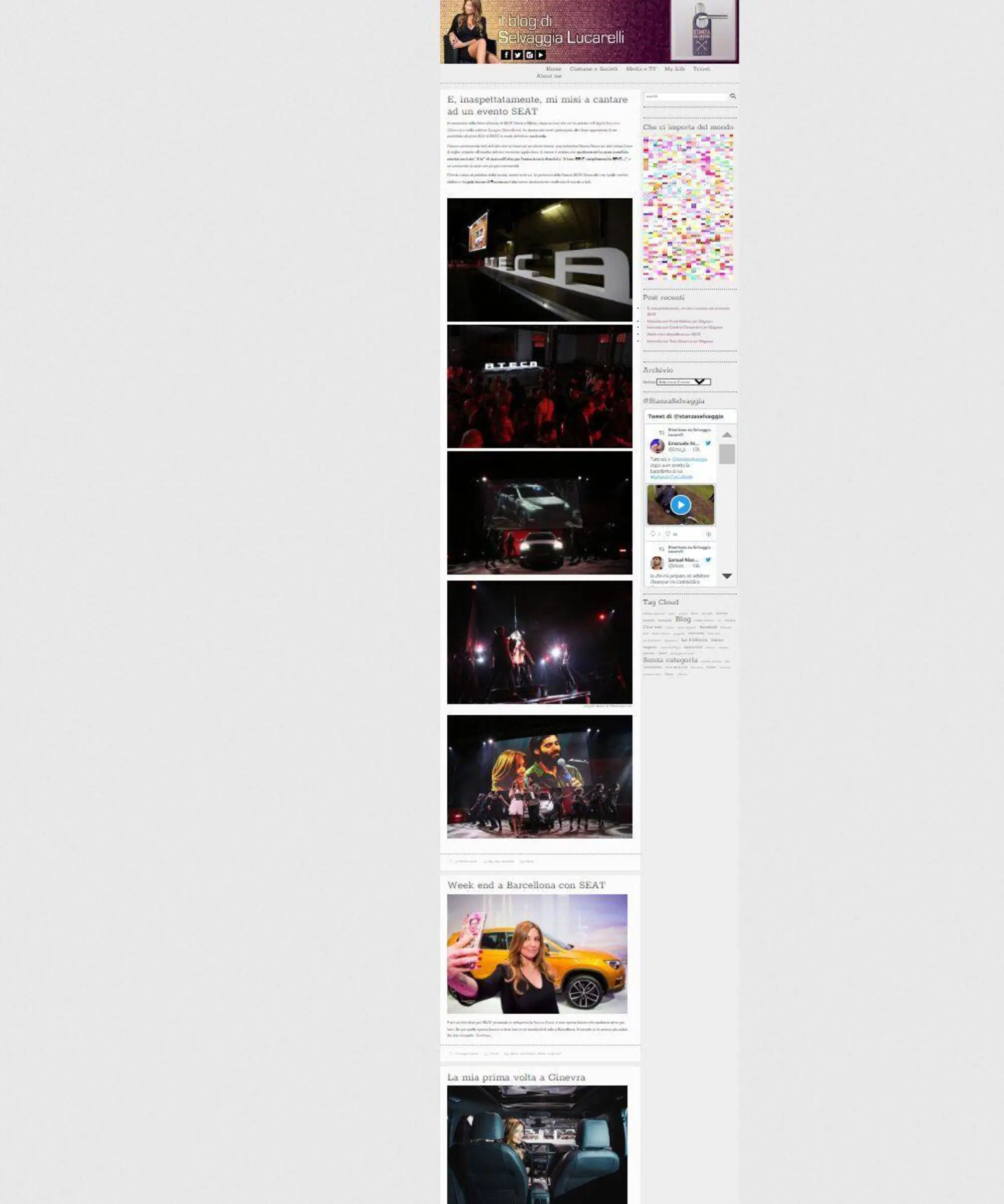 I post con tag Seat sul sito della Lucarelli