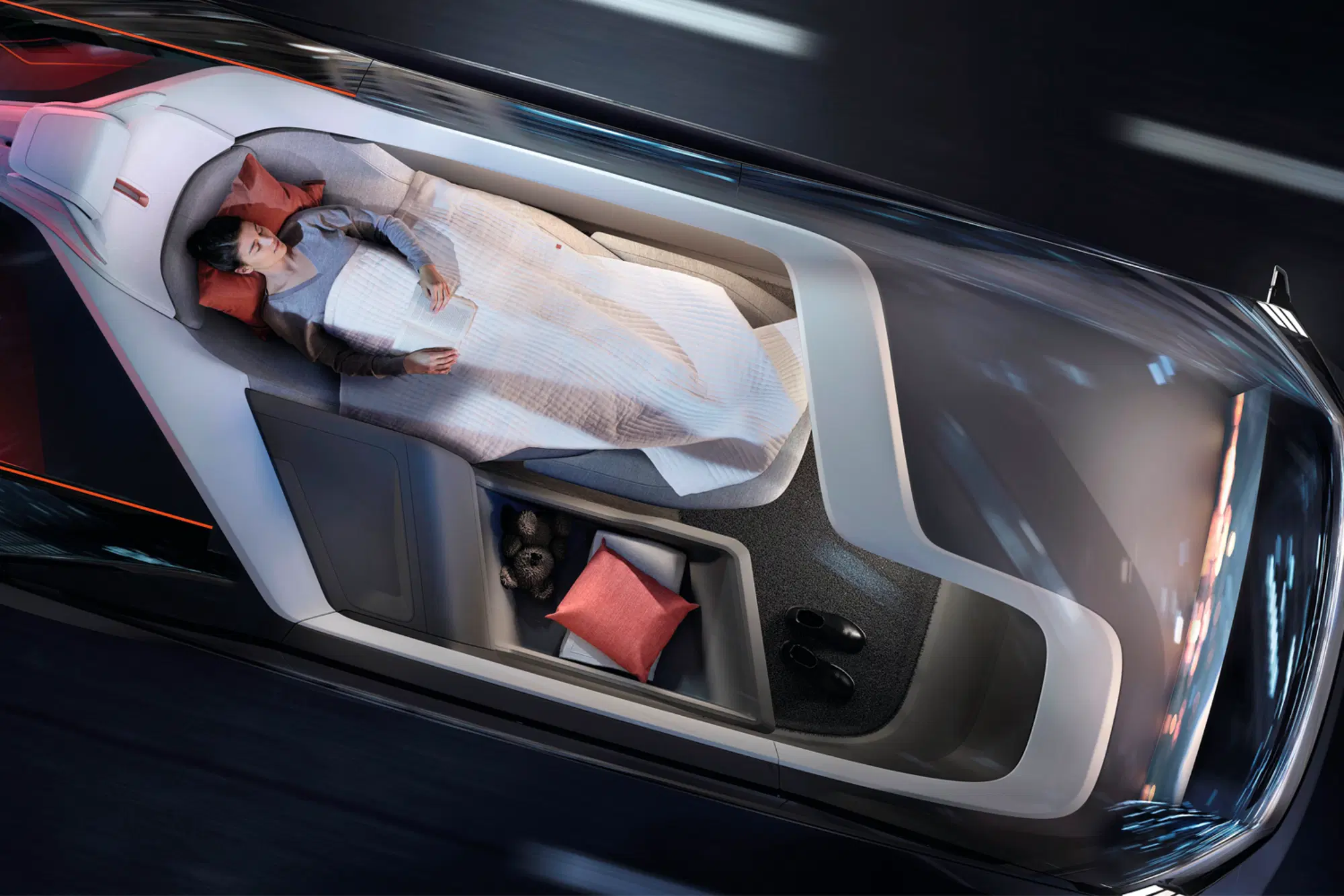 Un prospetto di un'auto elettrica nel prossimo futuro