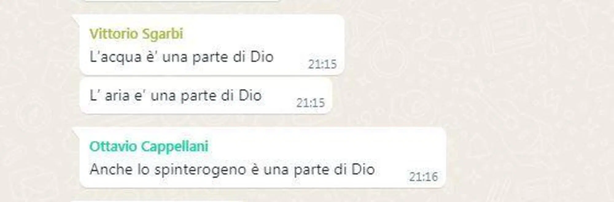 L'incursione di Ottavio Cappellani nella chat Rinascimento e Dissoluzione di Sgarbi e Morgan