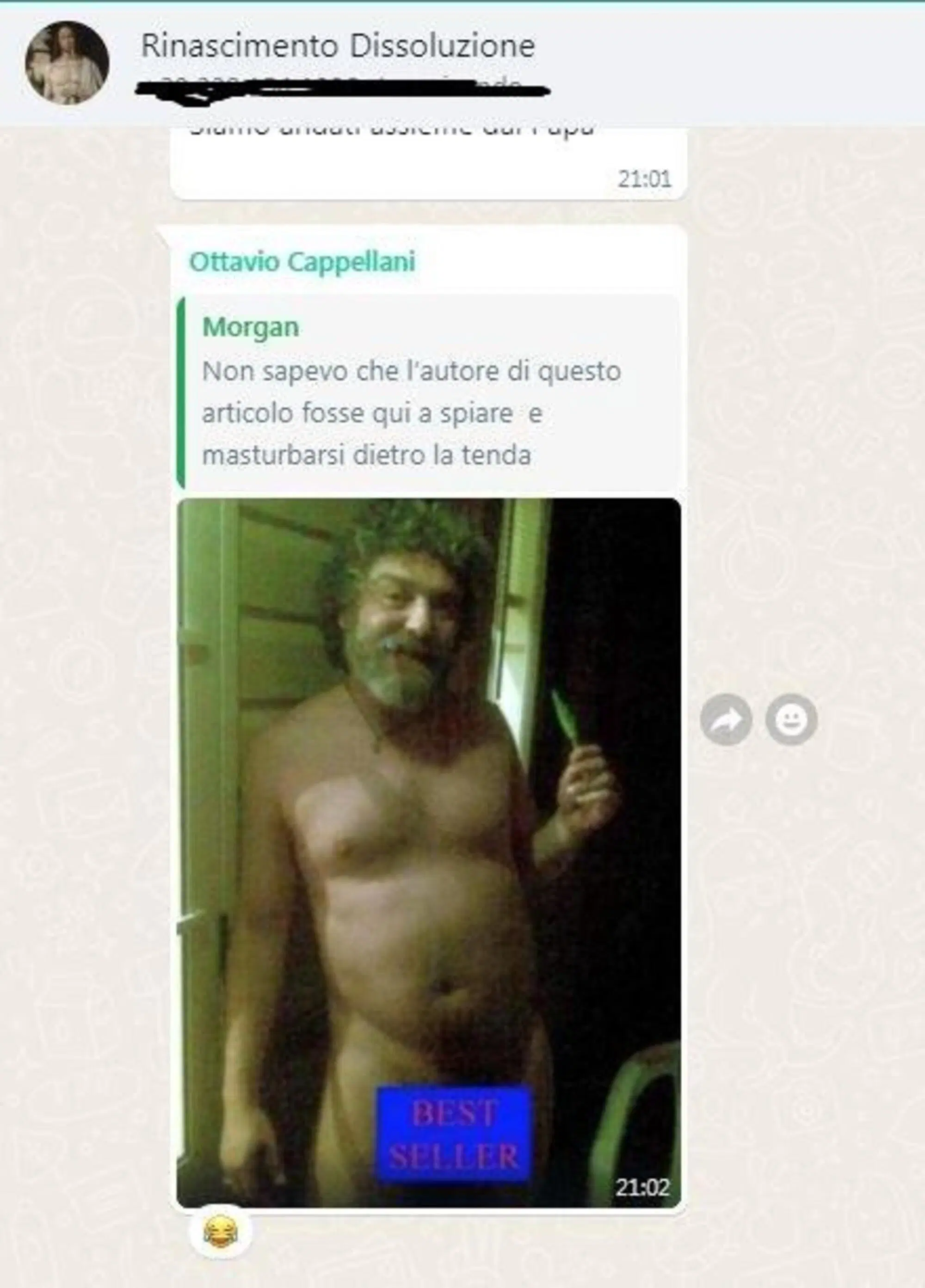 L'incursione di Ottavio Cappellani nella chat Rinascimento e Dissoluzione di Sgarbi e Morgan