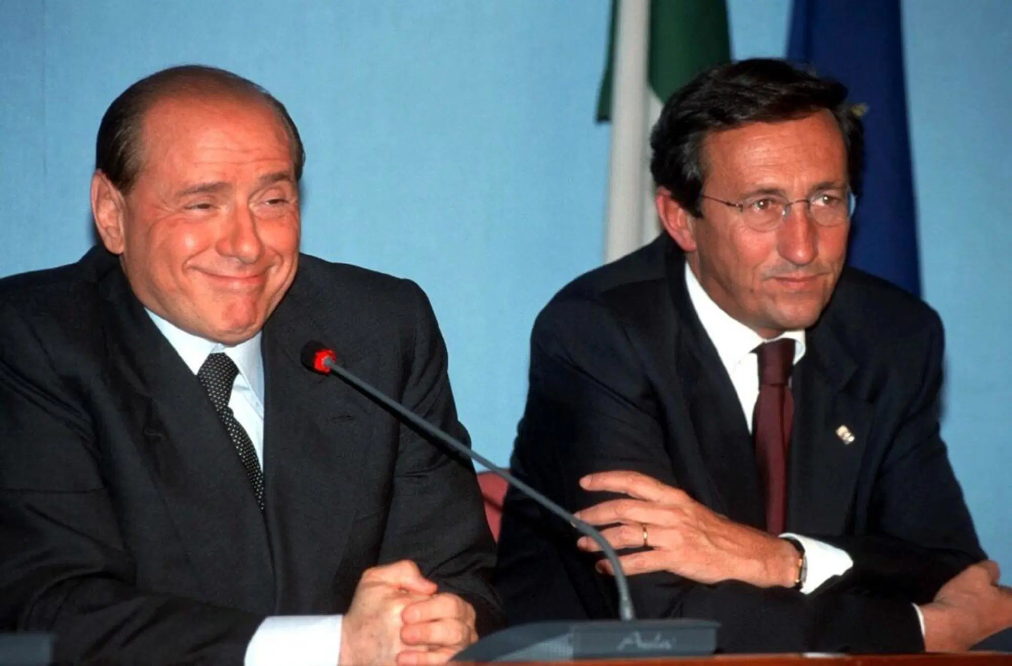Silvio Berlusconi e Gianfranco Fini negli anni dell'idillio