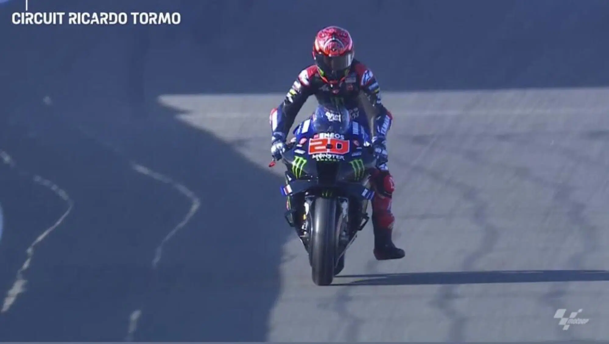 Fabio Quartararo scende in pista ai test di Valencia