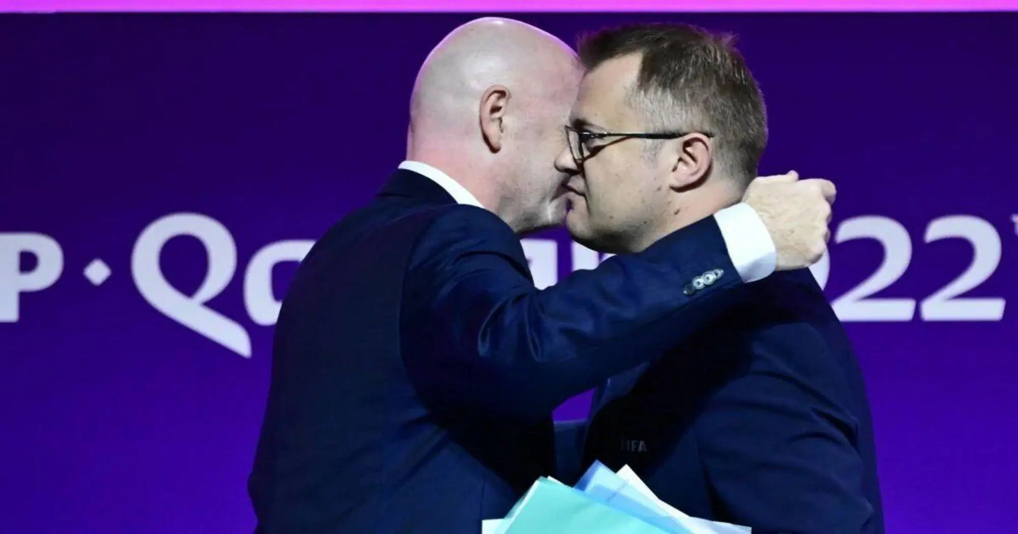 Infantino e Swanson, dichiaratosi "uomo gay in Qatar"