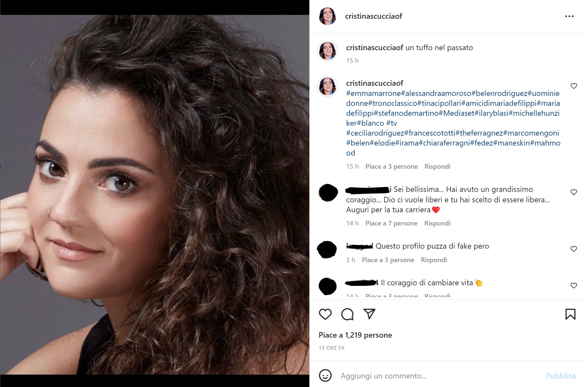 Il primo post della nuova pagina ufficiale di Cristina Scuccia, con gli hashtag pi&ugrave; in trend (anche se non parlano di lei)