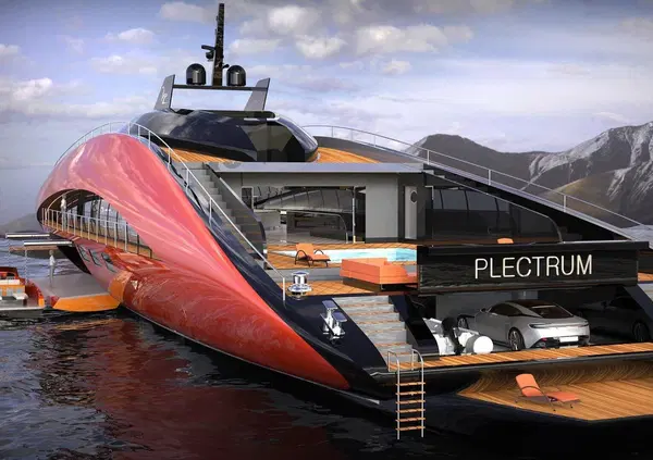 &Egrave; arrivato Plectrum, il superyacht a idrogeno tutto italiano da 15mila cavalli che &ldquo;vola&rdquo; sull&rsquo;acqua