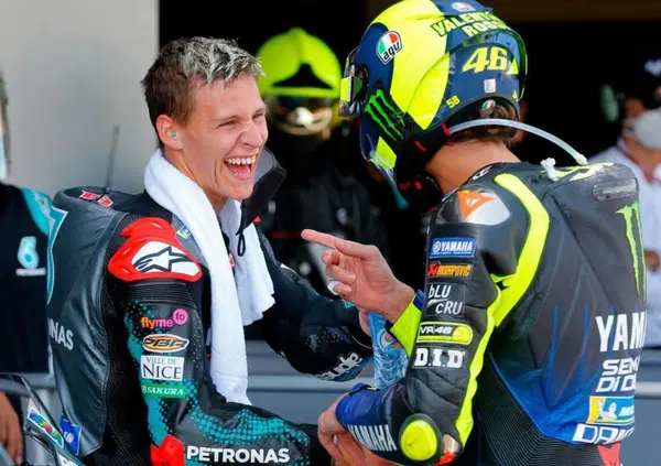 Fabio Quartararo: "Sono contento di assomigliare a Valentino Rossi, altri piloti non hanno personalit&agrave;"
