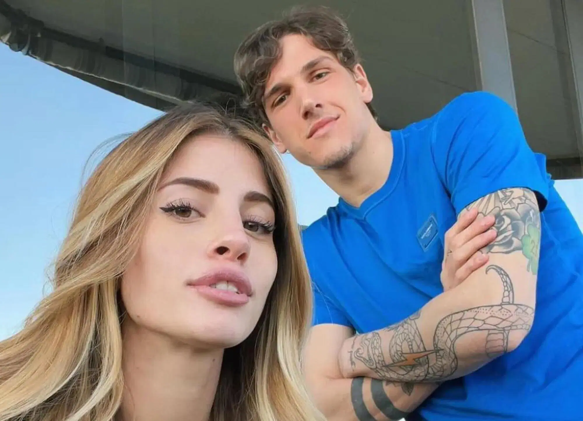 Zaniolo e l'ex compagna Chiara Nasti