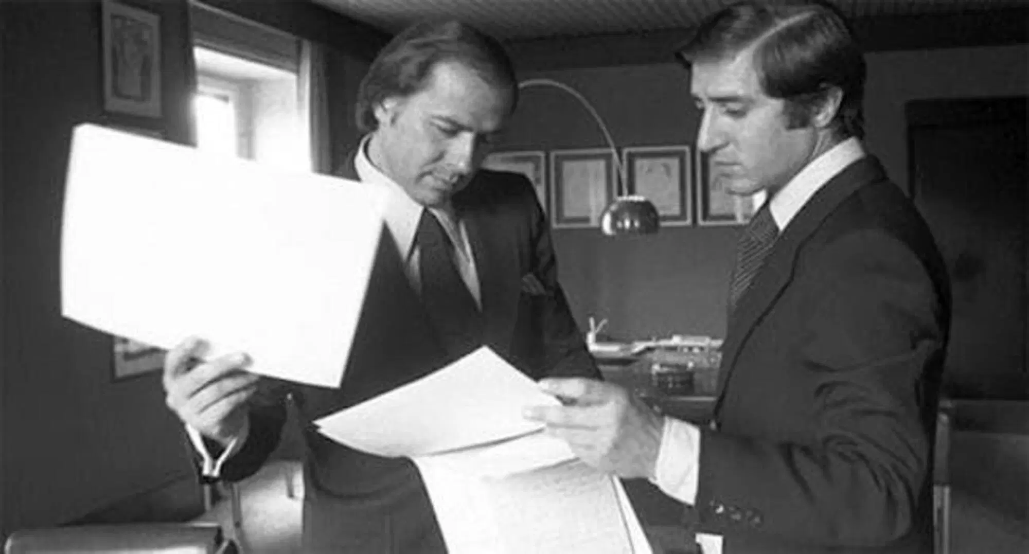 berlusconi con dell'utri negli anni Settanta