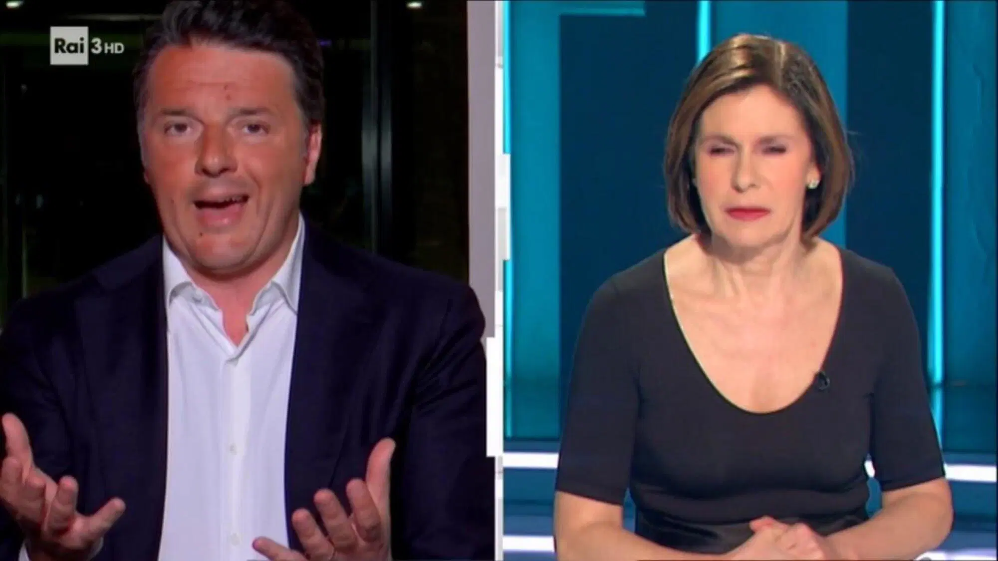 Matteo Renzi ospite a Cartabianca