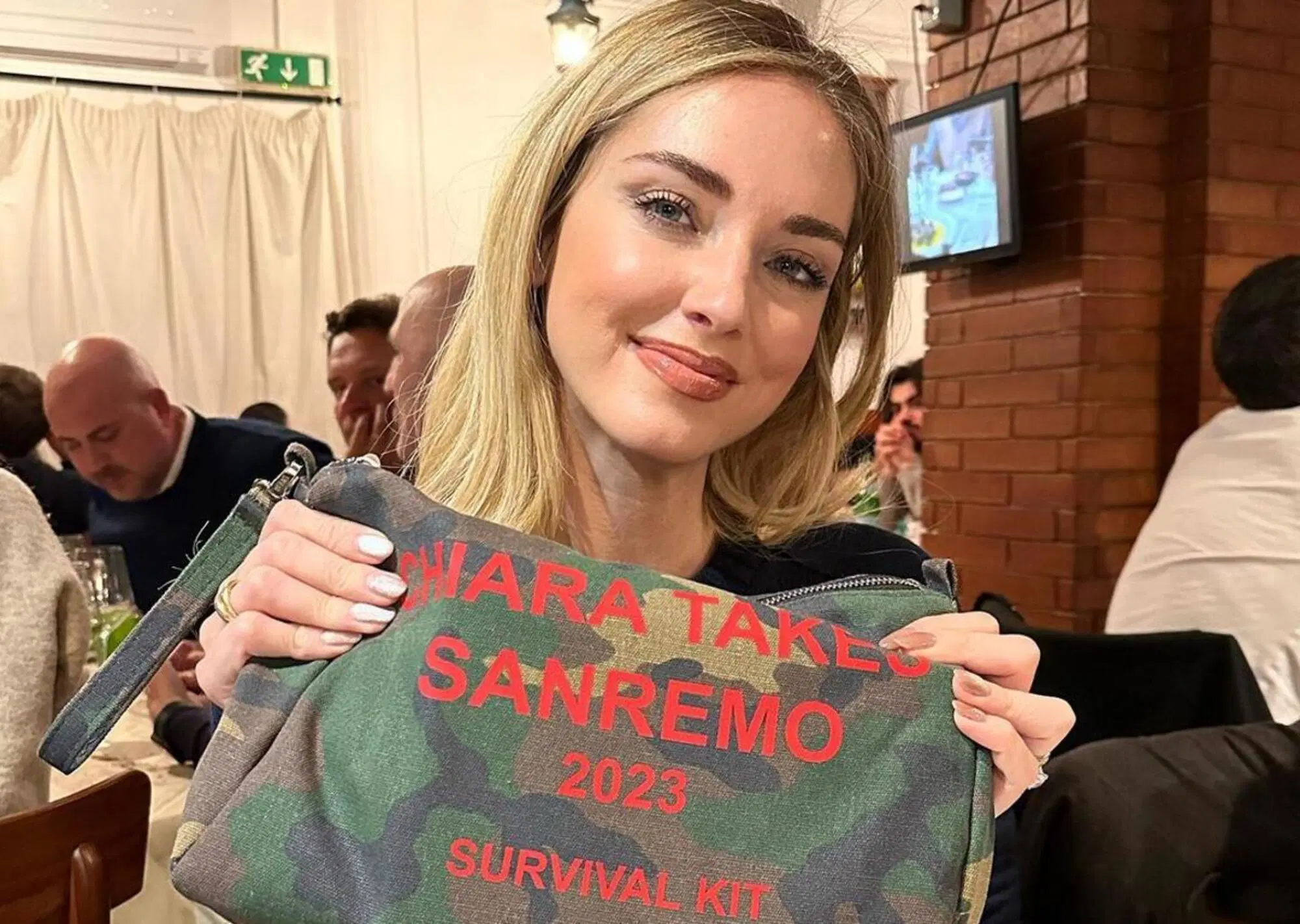 Chiara Ferragni Sanremo 2023 takes sanremo