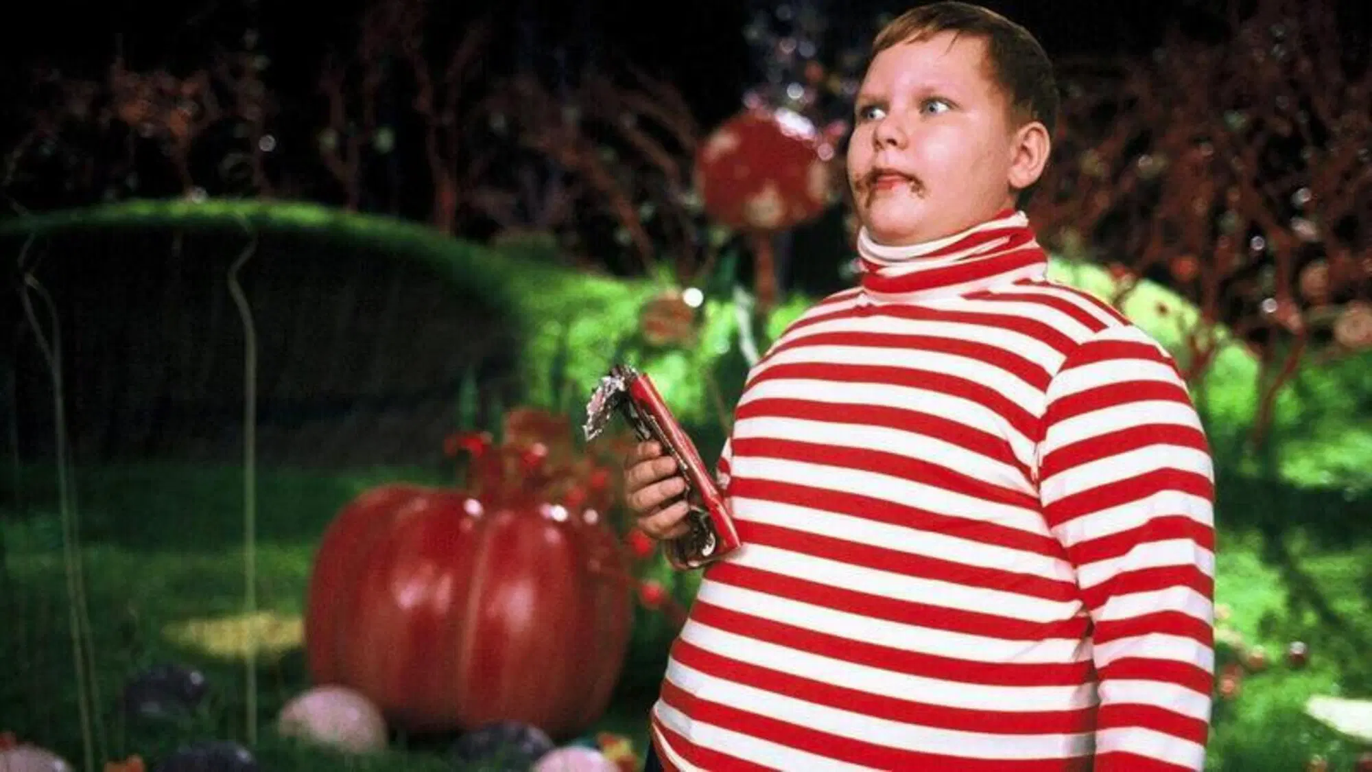 Il bambino "grasso" de La fabbrica di cioccolato 