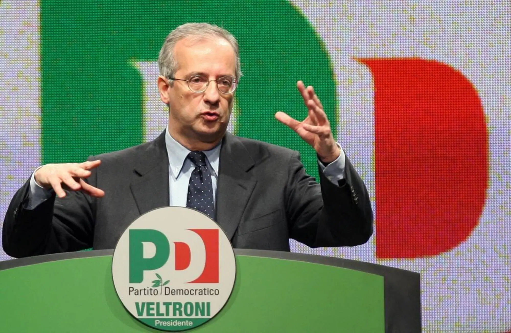 L'ex segretario Pd, Walter Veltroni