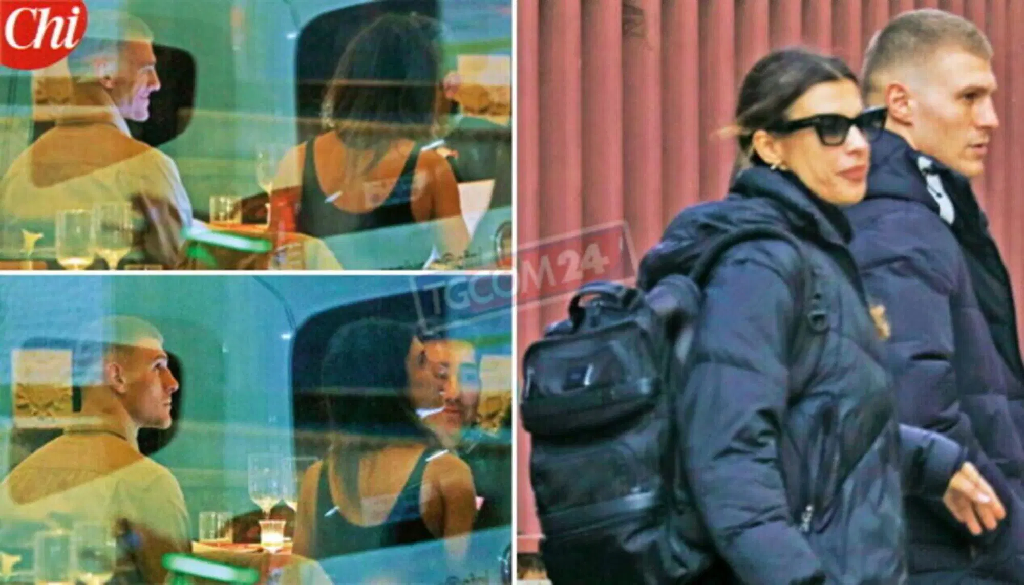 Elisabetta Canalis paparazzata con Georgian Cimpeanu