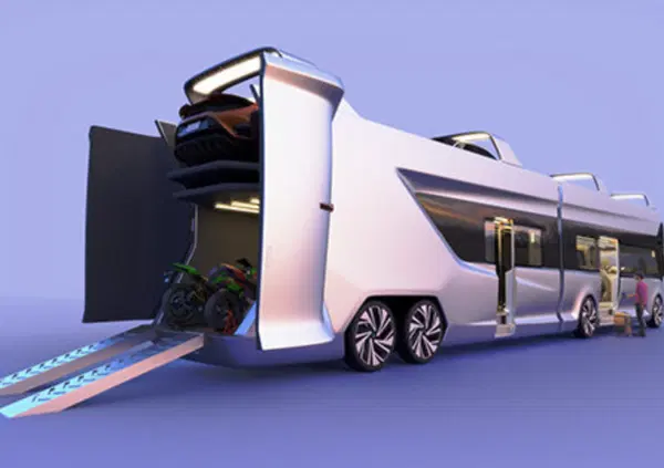 Cos&rsquo;&egrave; Symone, l&rsquo;incredibile bus a idrogeno che trasporta auto e persone?