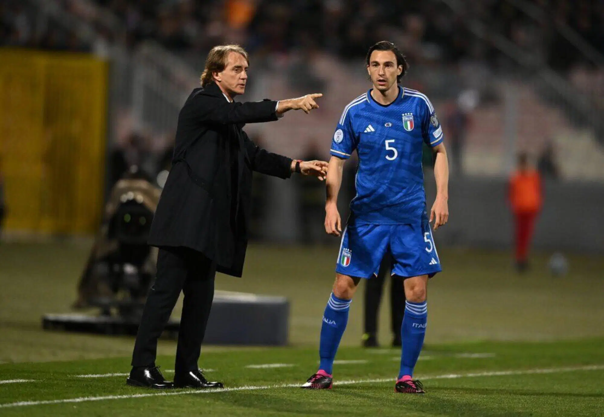 Roberto Mancini e Matteo Darmian