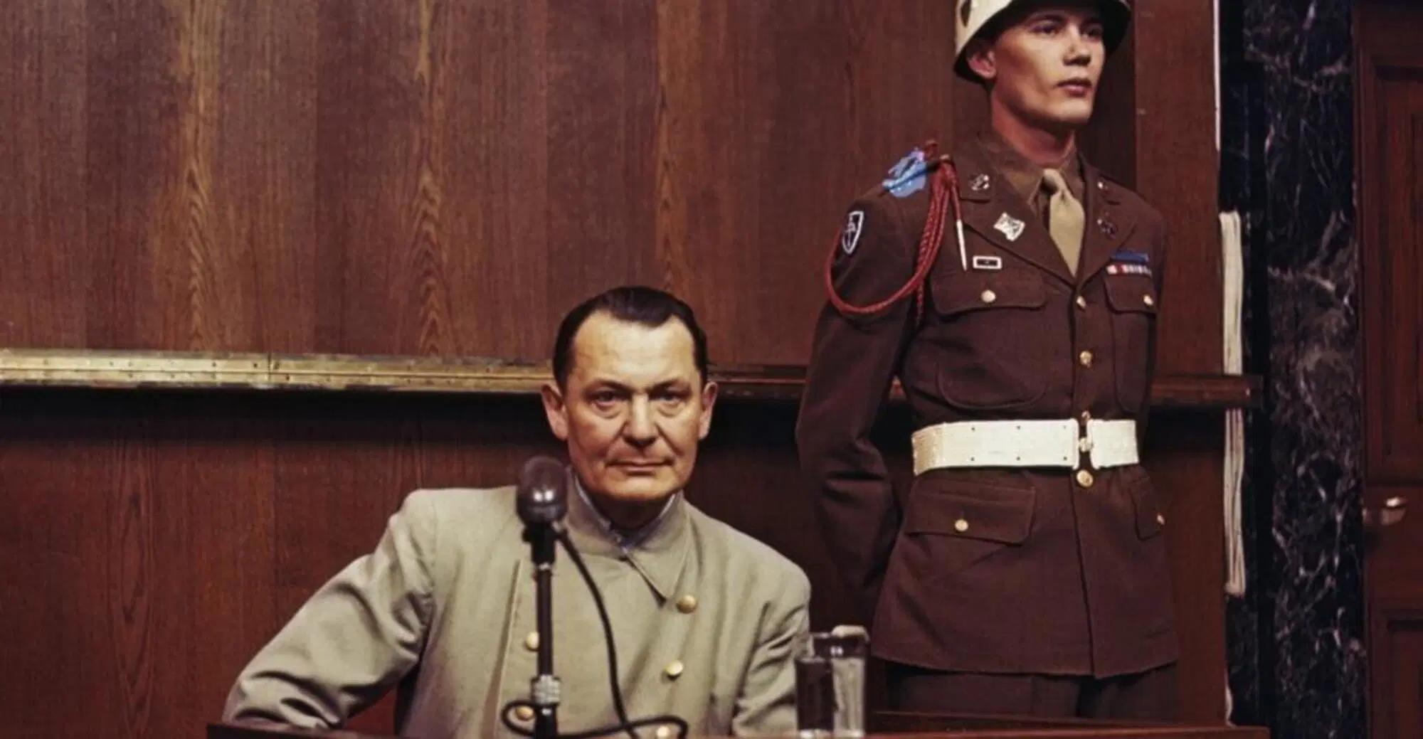 Hermann Goering al processo di Norimberga
