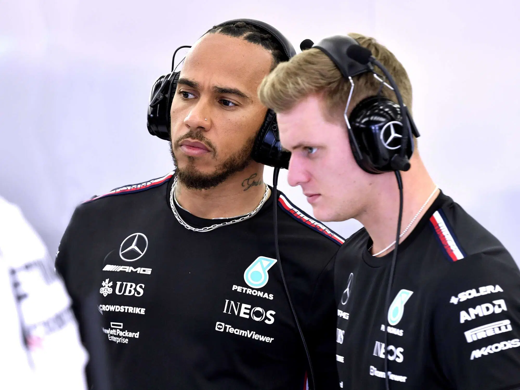 Mick Schumacher e Lewis Hamilton