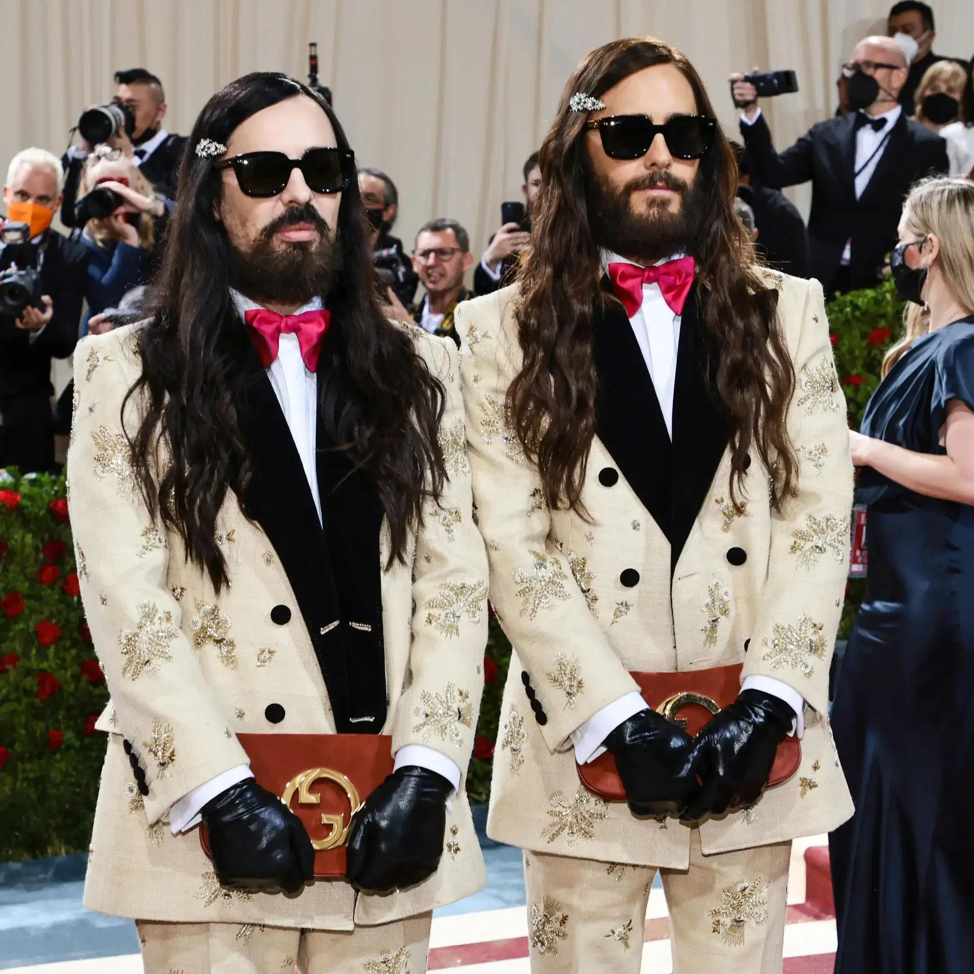 L'attore Jared Leto e il creative director Alessandro Michele al Met Gala